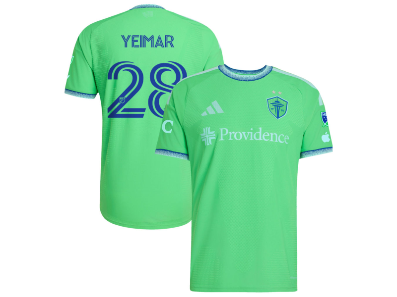 Gomez Andrade Yeimar Seattle Sounders FC 2026 The Evergreen State Edition Player Version Jersey - Rave Green With Patch