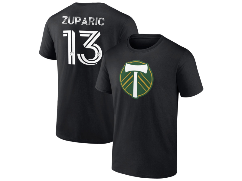 Men's Portland Timbers #13 Dario Zuparic T-Shirt - Black